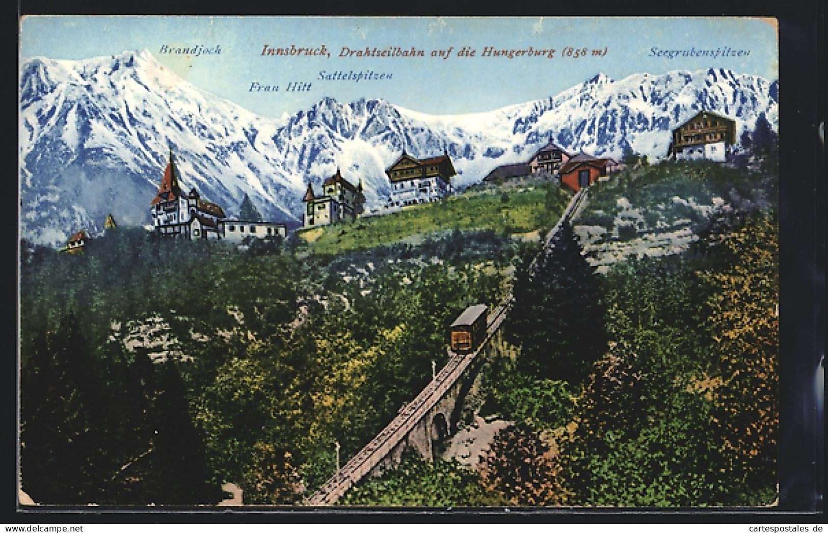 AK Innsbruck, Drahtseilbahn Auf Die Hungerburg  - Altri & Non Classificati