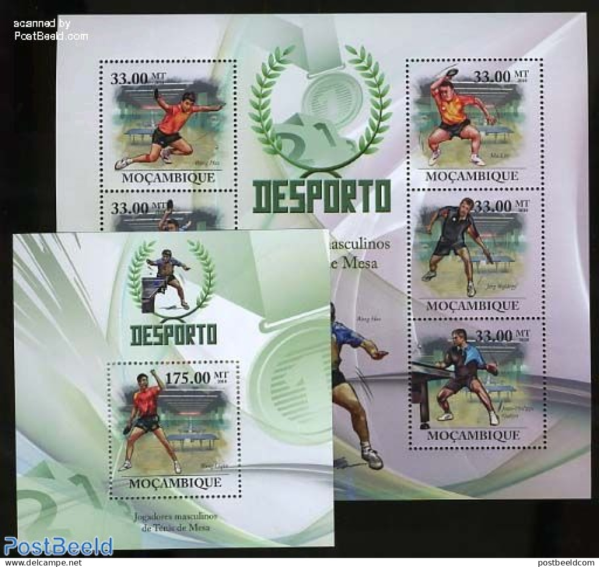 Mozambique 2010 Table Tennis 2 S/s, Mint NH, Sport - Sport (other And Mixed) - Mosambik