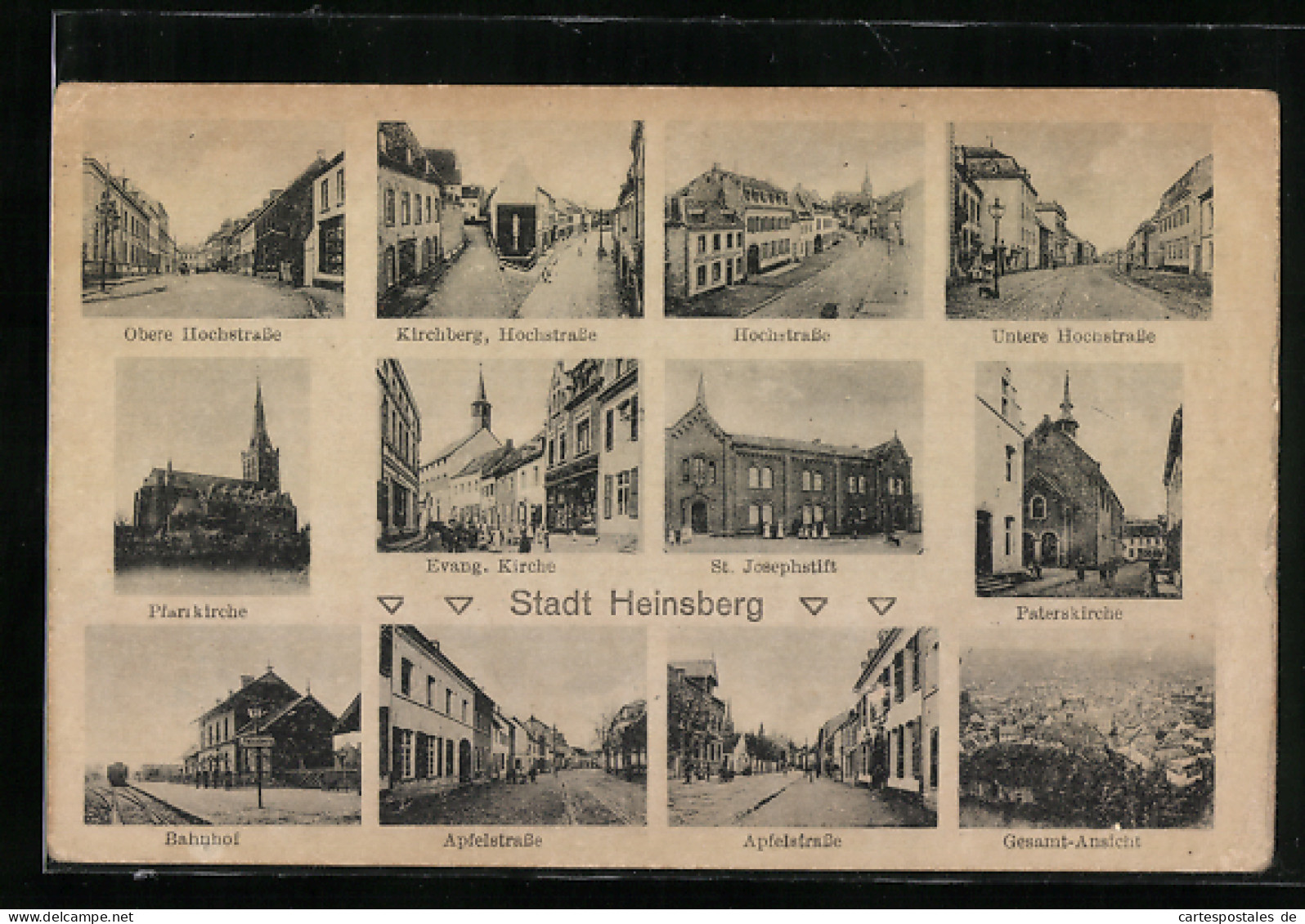 AK Heinsberg / Rhld., Pfarrkirche, Bahnhof, Paterskirche  - Heinsberg