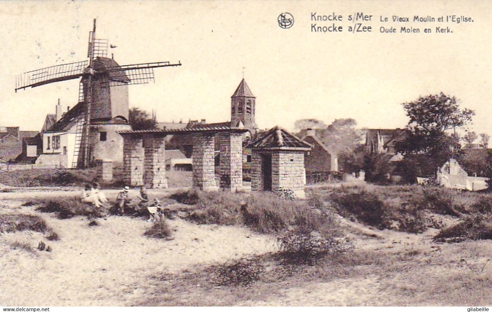 KNOKKE - KNOCKE Sur MER - L'église Et Le Vieux Moulin - Knokke