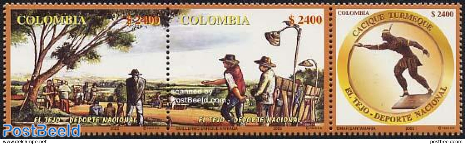 Colombia 2003 National Sports 3v [::], Mint NH, Sport - Sport (other And Mixed) - Colombia