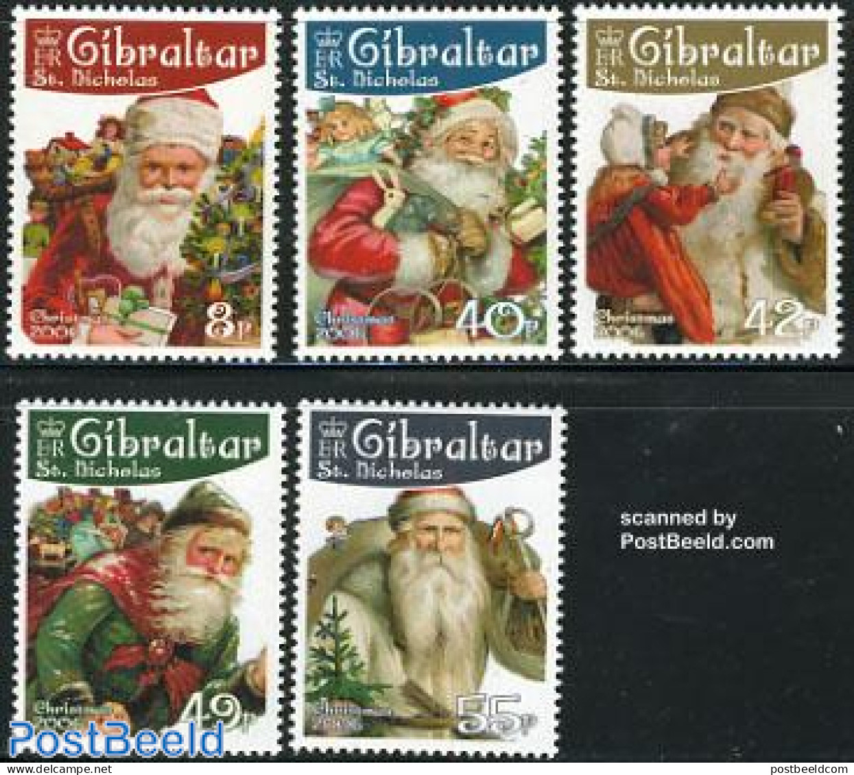 Gibraltar 2006 Christmas 5v, Mint NH, Religion - Christmas - Christmas