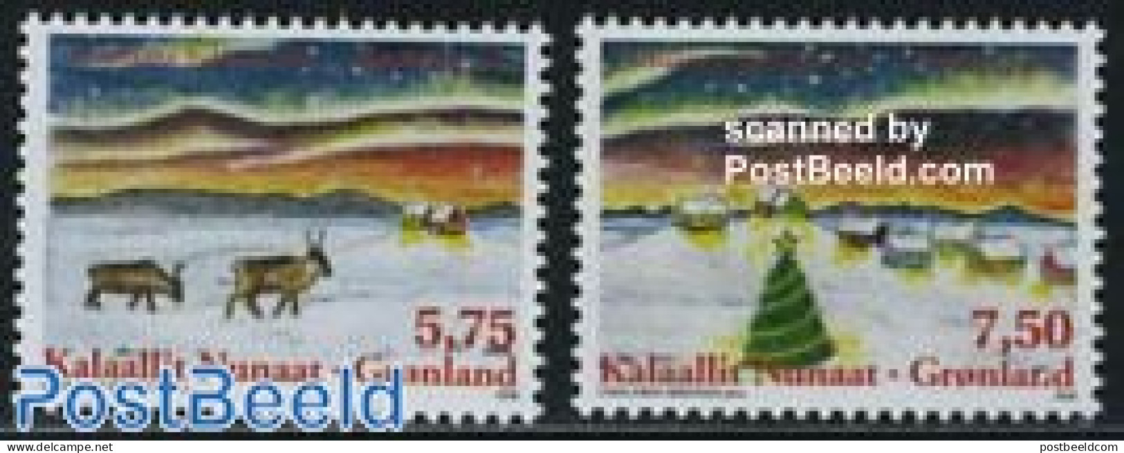 Greenland 2008 Christmas 2v, Mint NH, Nature - Religion - Animals (others & Mixed) - Christmas - Unused Stamps