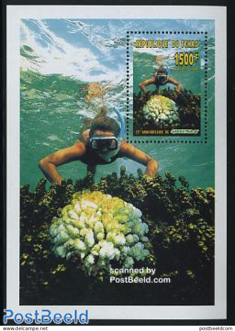 Chad 1996 Greenpeace S/s, Mint NH, Nature - Sport - Greenpeace - Diving - Altri & Non Classificati