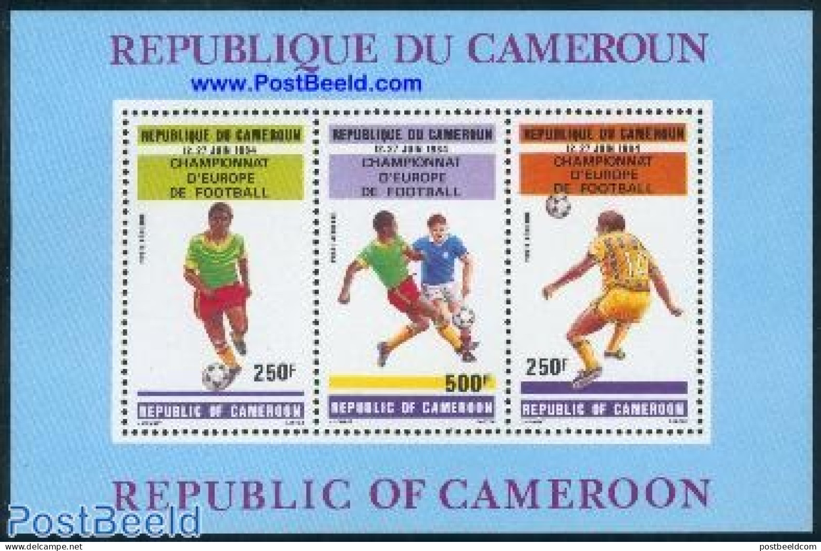 Cameroon 1984 Football Games S/s, Mint NH, Sport - Football - Camerún (1960-...)