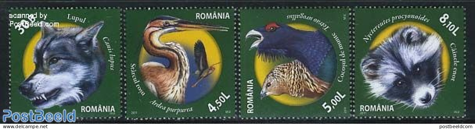 Romania 2011 Animals, Nature Reserve 4v, Mint NH, Nature - Animals (others & Mixed) - Birds - Poultry - Nuovi