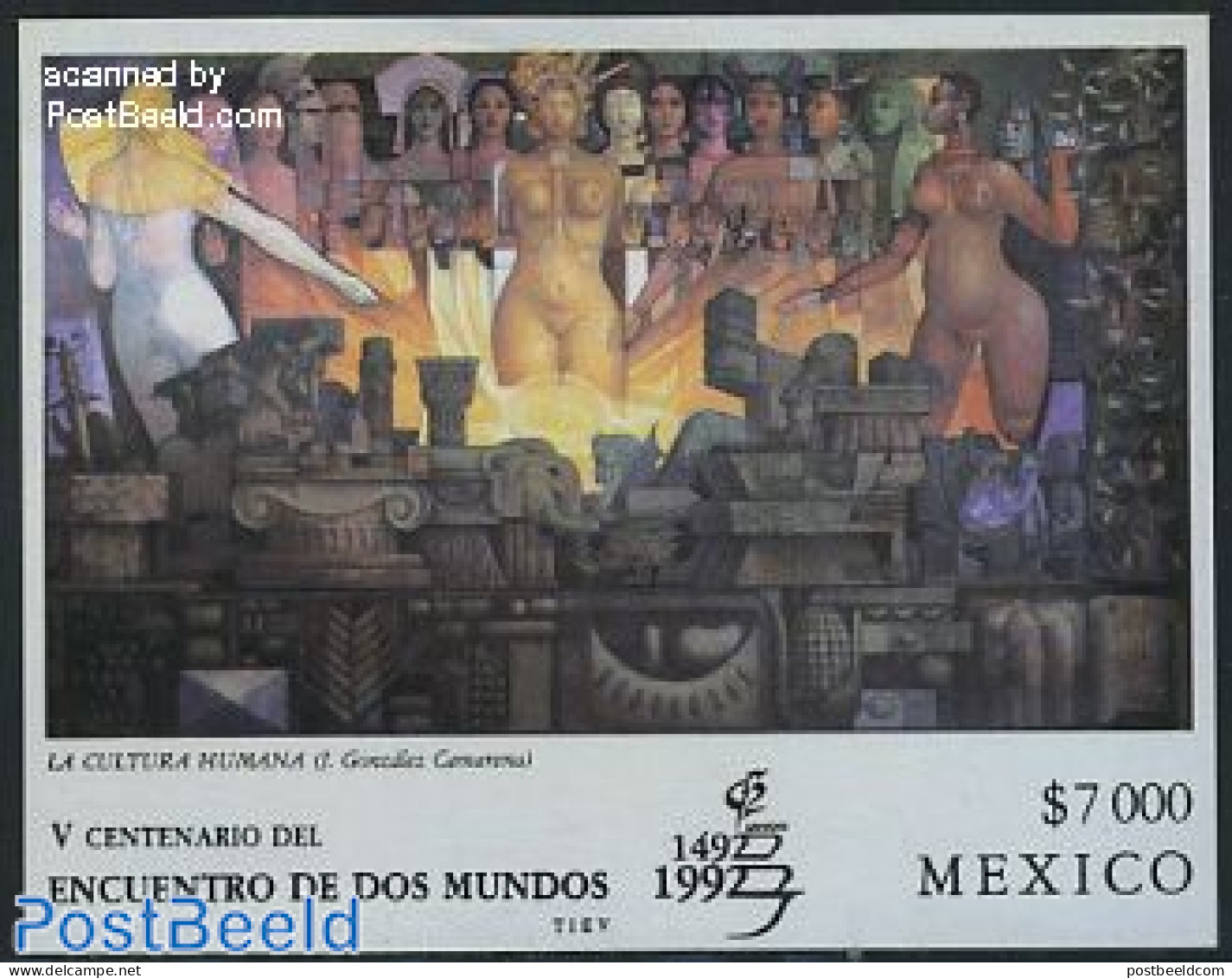 Mexico 1992 Granada 92 S/s, Mint NH, Art - Modern Art (1850-present) - México