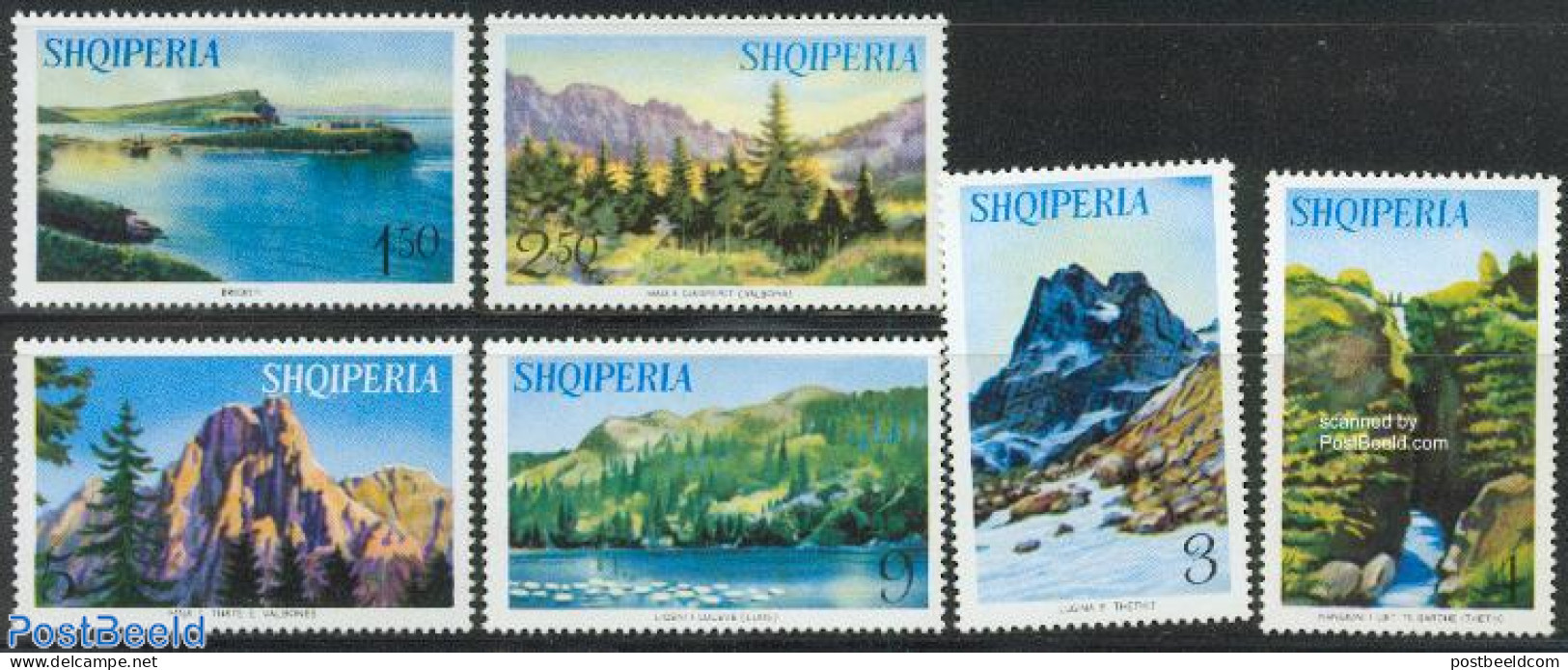 Albania 1965 Country Views 6v, Unused (hinged), Various - Tourism - Albania