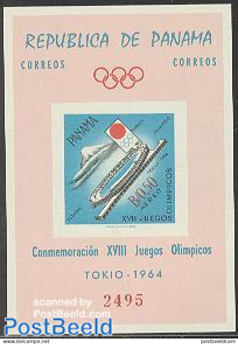 Panama 1964 Olympic Games S/s Imperforated, Mint NH, Sport - Olympic Games - Panama