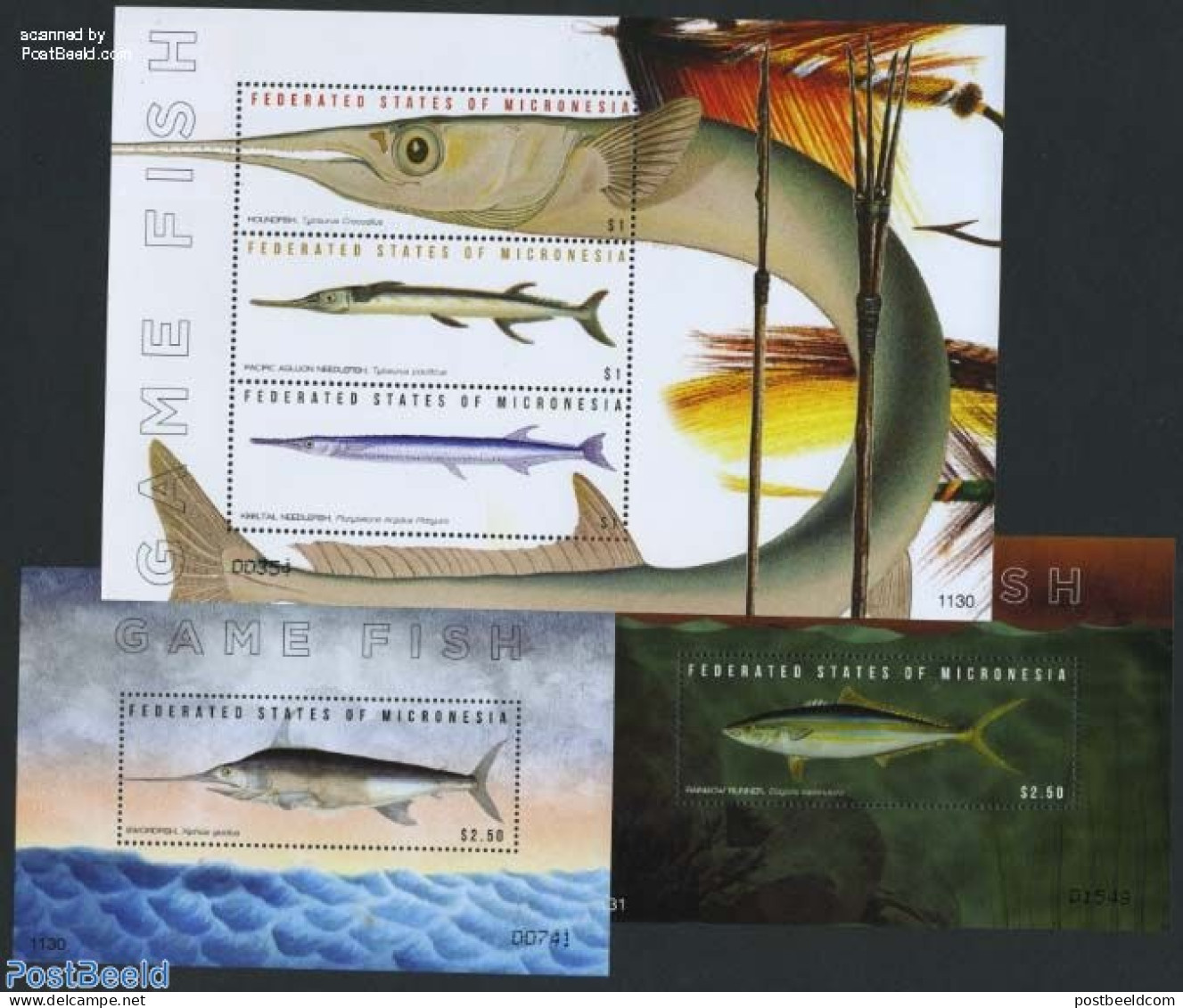 Micronesia 2011 Fish 3 S/s, Mint NH, Nature - Fish - Poissons