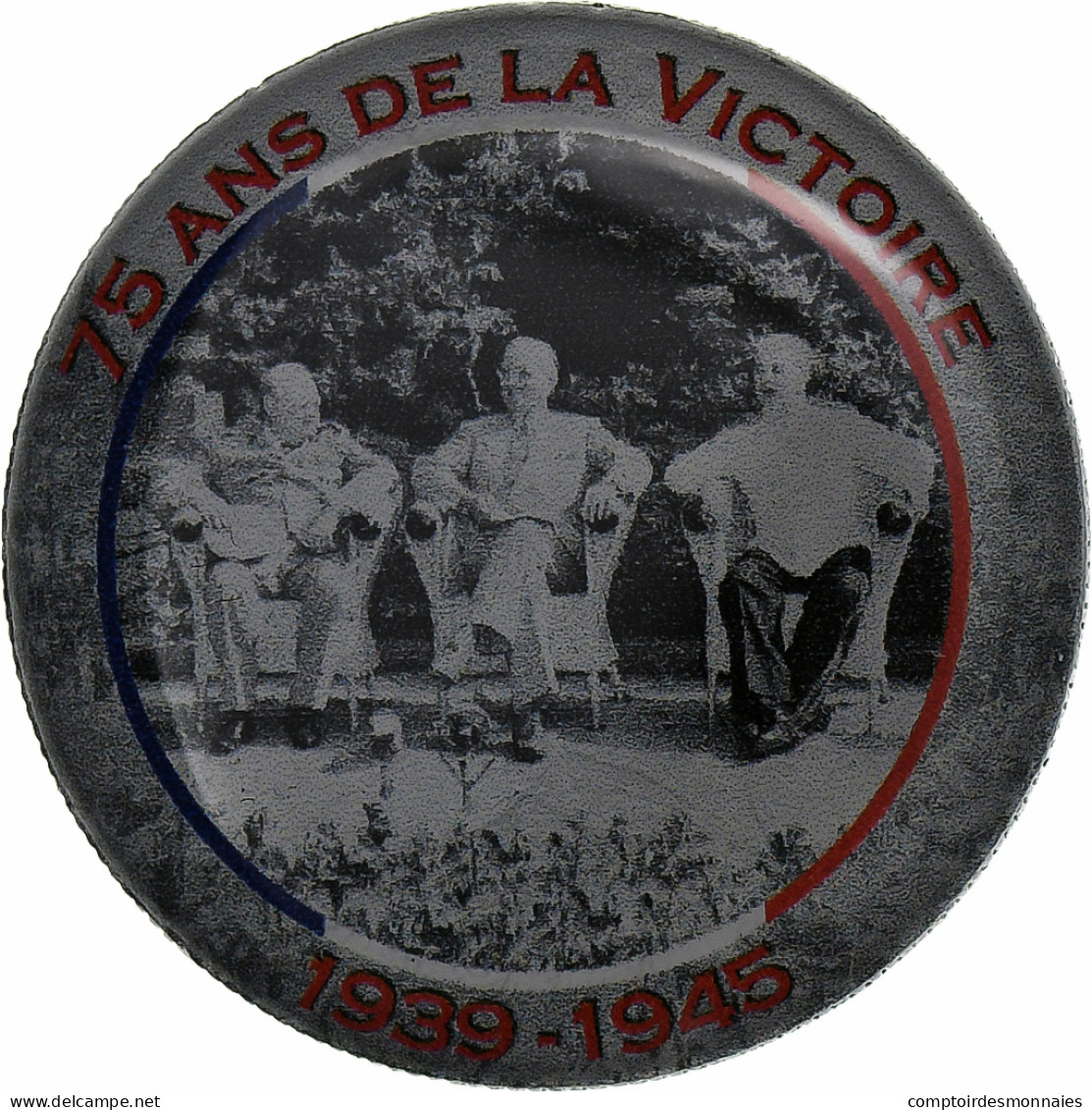 France, Jeton, 75 Ans De La Victoire -Conférence De Postdam, Nickel, TTB - Other & Unclassified