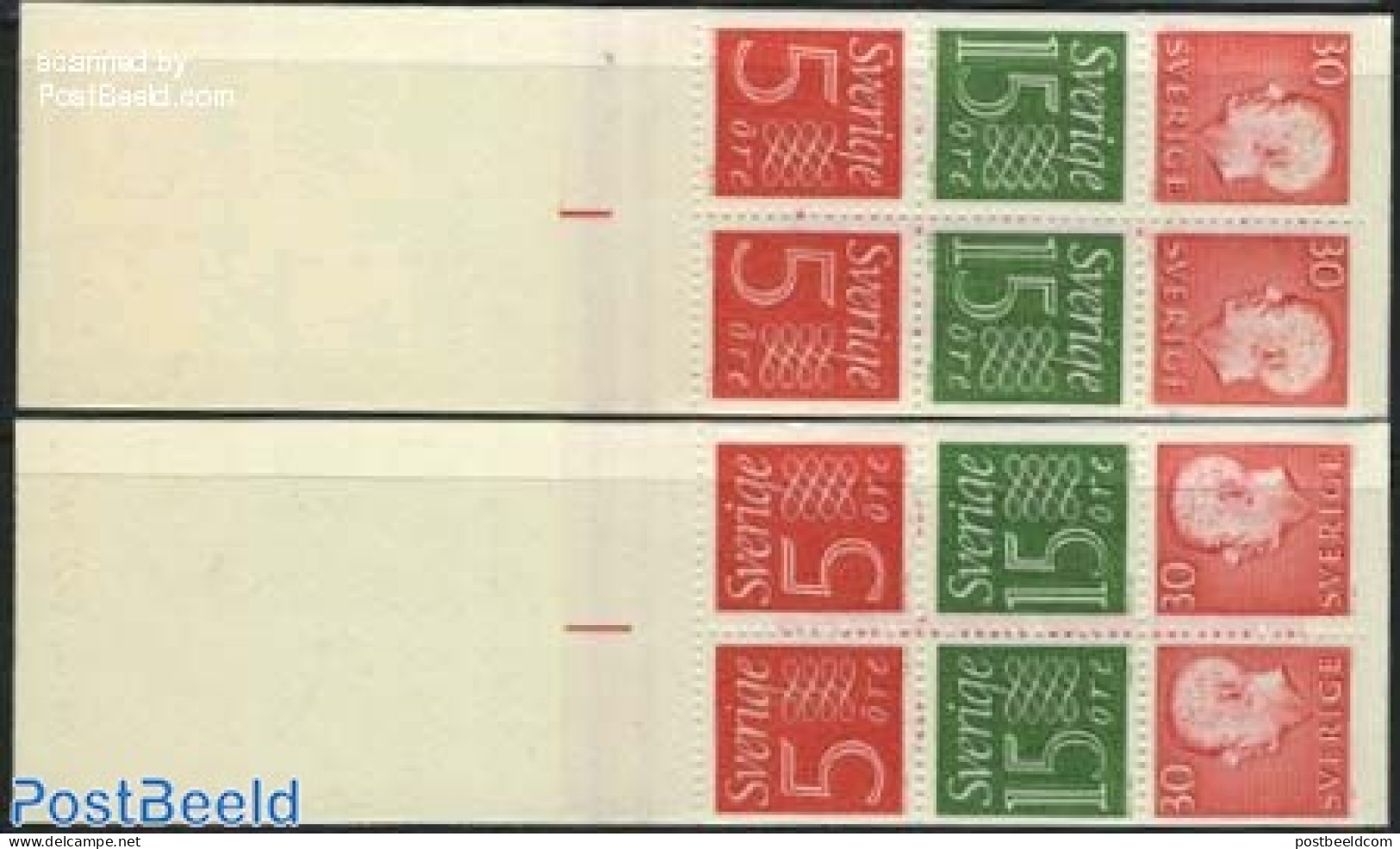 Sweden 1966 Definitives 2 Booklets, Mint NH, Stamp Booklets - Ungebraucht