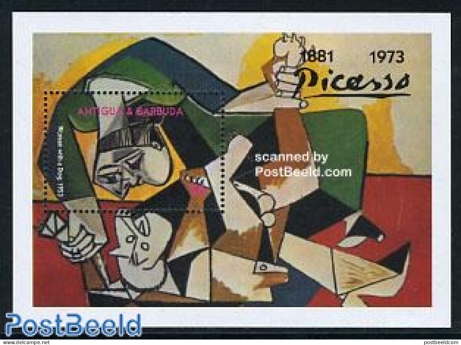 Antigua & Barbuda 1993 Picasso S/s, Mint NH, Art - Modern Art (1850-present) - Pablo Picasso - Antigua Et Barbuda (1981-...)