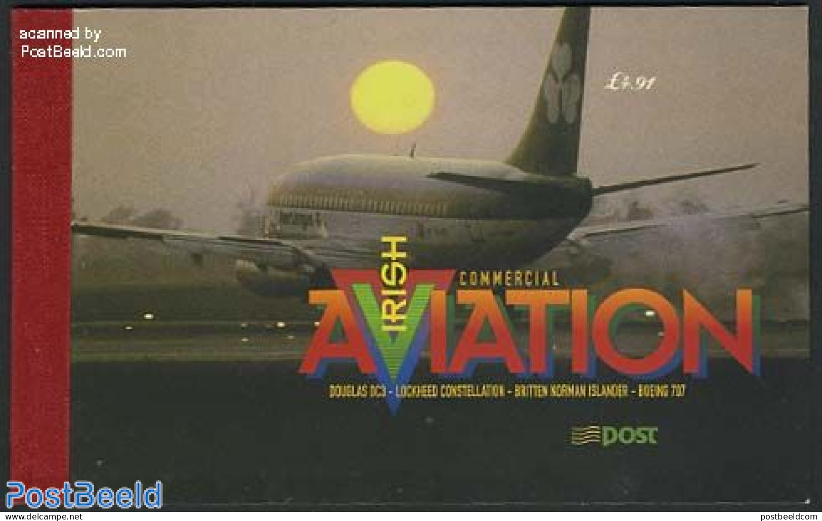 Ireland 1999 Commercial Aviation Prestige Booklet, Mint NH, Transport - Stamp Booklets - Aircraft & Aviation - Ongebruikt