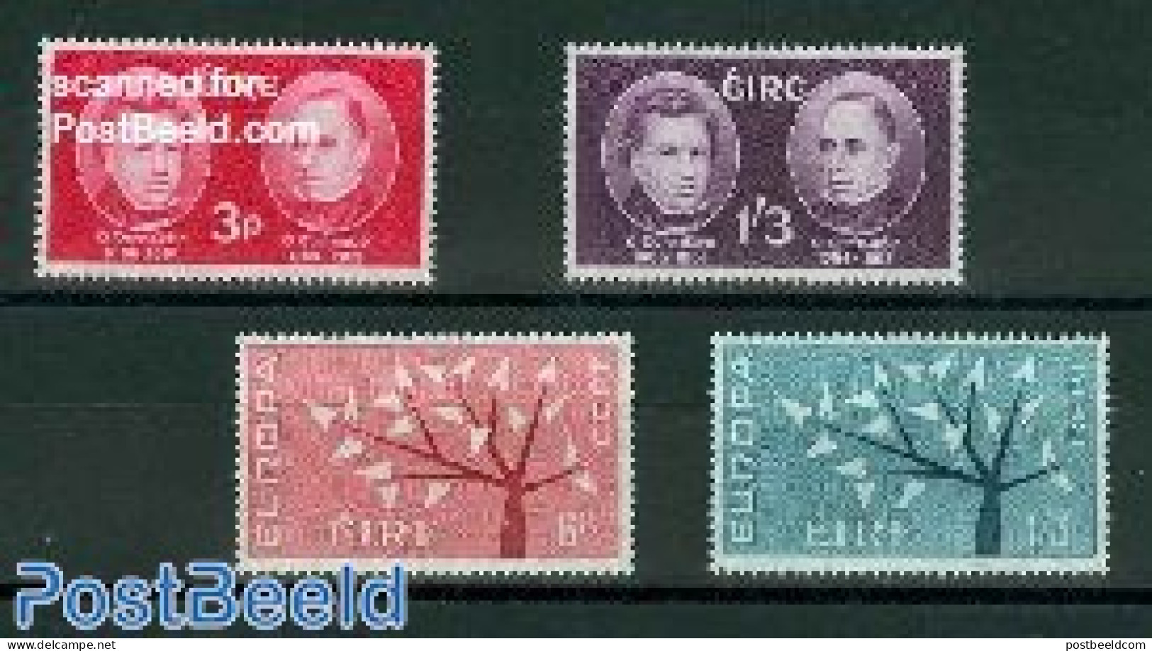 Ireland 1962 Yearset 1962, Complete, 4v, Mint NH, Various - Yearsets (by Country) - Nuevos