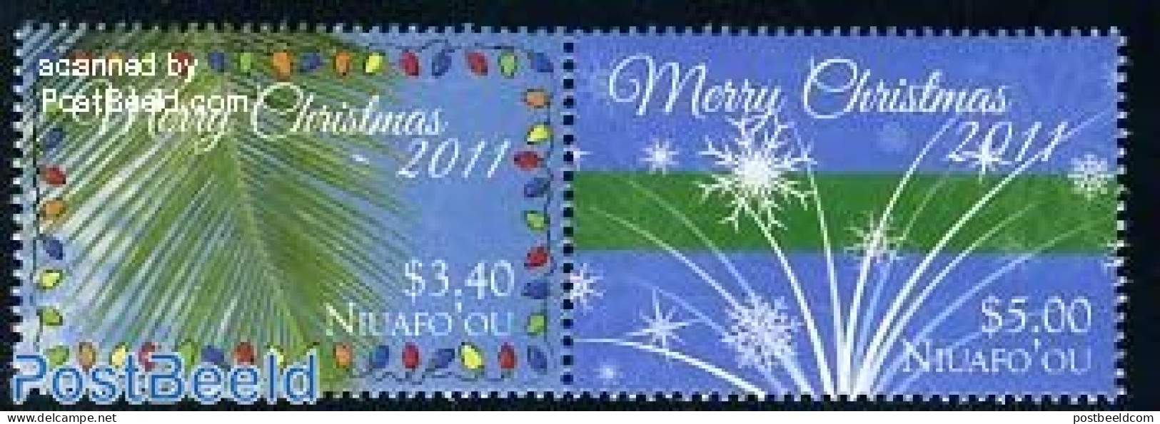 Niuafo'ou 2011 Christmas 2v [:], Mint NH, Religion - Christmas - Navidad