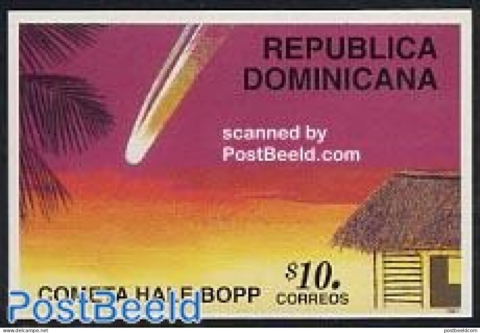 Dominican Republic 1997 Hale Bopp S/s, Mint NH, Science - Astronomy - Astrologia