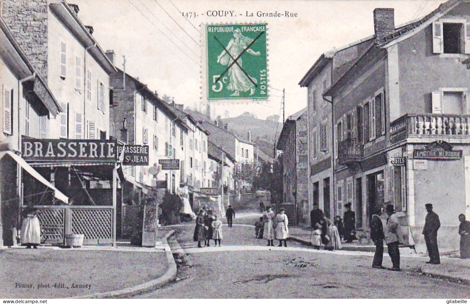 01 - Ain -  COUPY ( Bellegarde-sur-Valserine ) -  La Grande Rue - Brasserie St Jean - Bellegarde-sur-Valserine