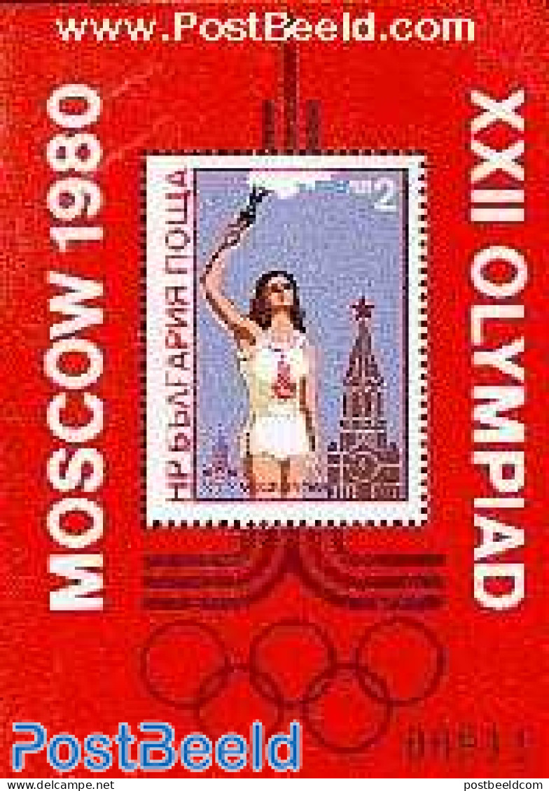 Bulgaria 1980 Olympic Games S/s, Mint NH, Sport - Olympic Games - Ongebruikt