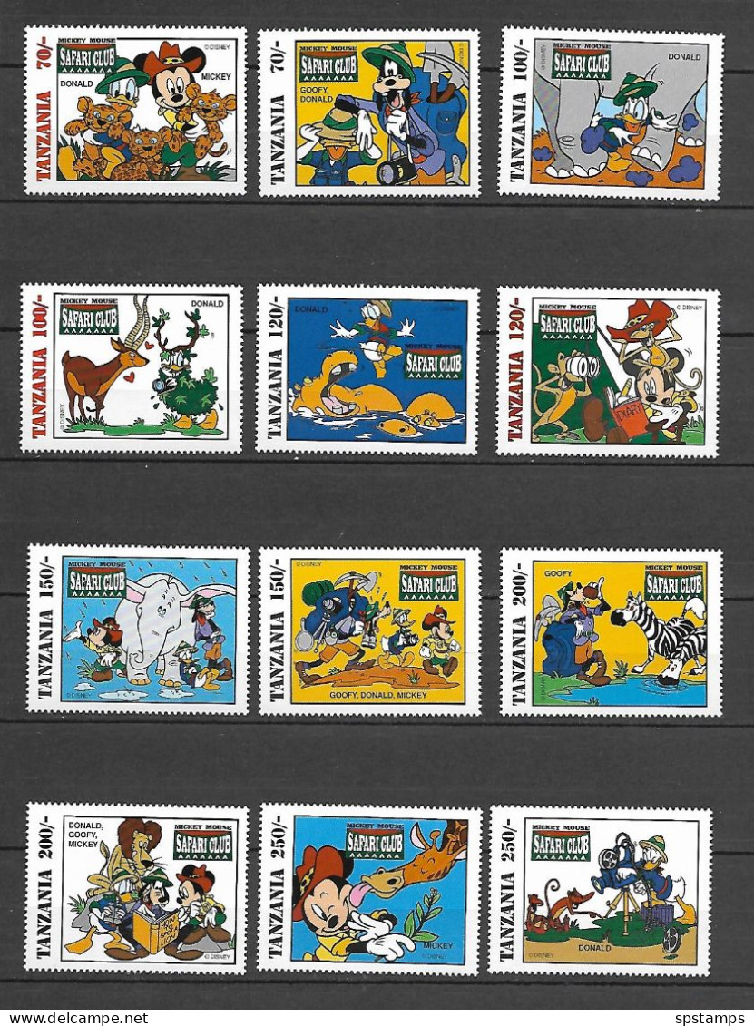 Disney Set Tanzania 1994 Safari Club MNH - Disney