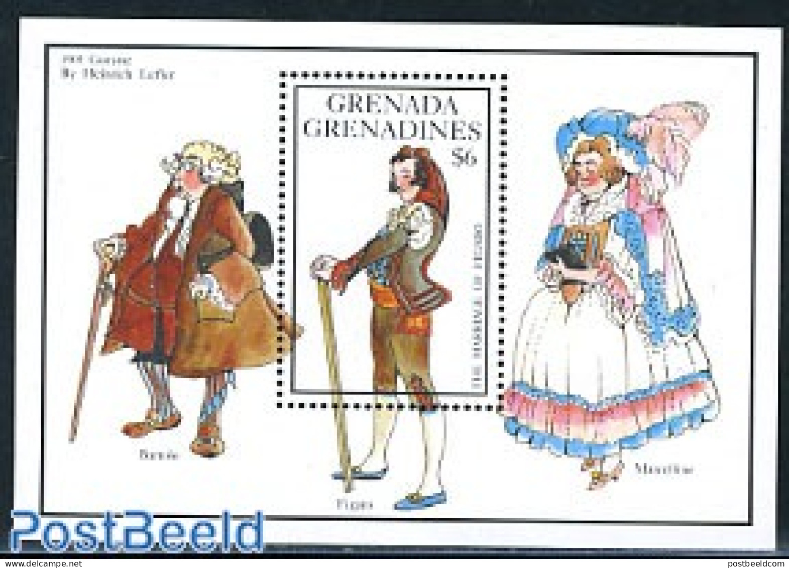 Grenada Grenadines 1992 W.A. Mozart S/s, Mint NH, Performance Art - Amadeus Mozart - Music - Musik