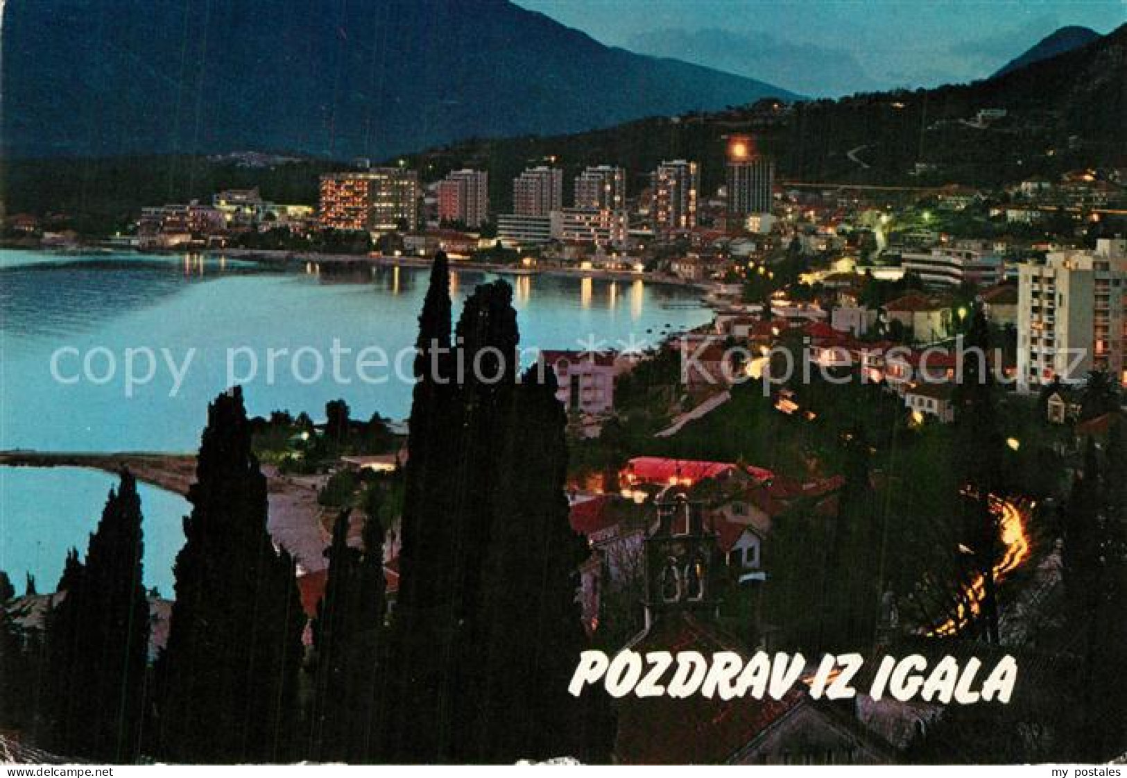 73589967 Igalo Panorama Nachtaufnahme Igalo - Montenegro