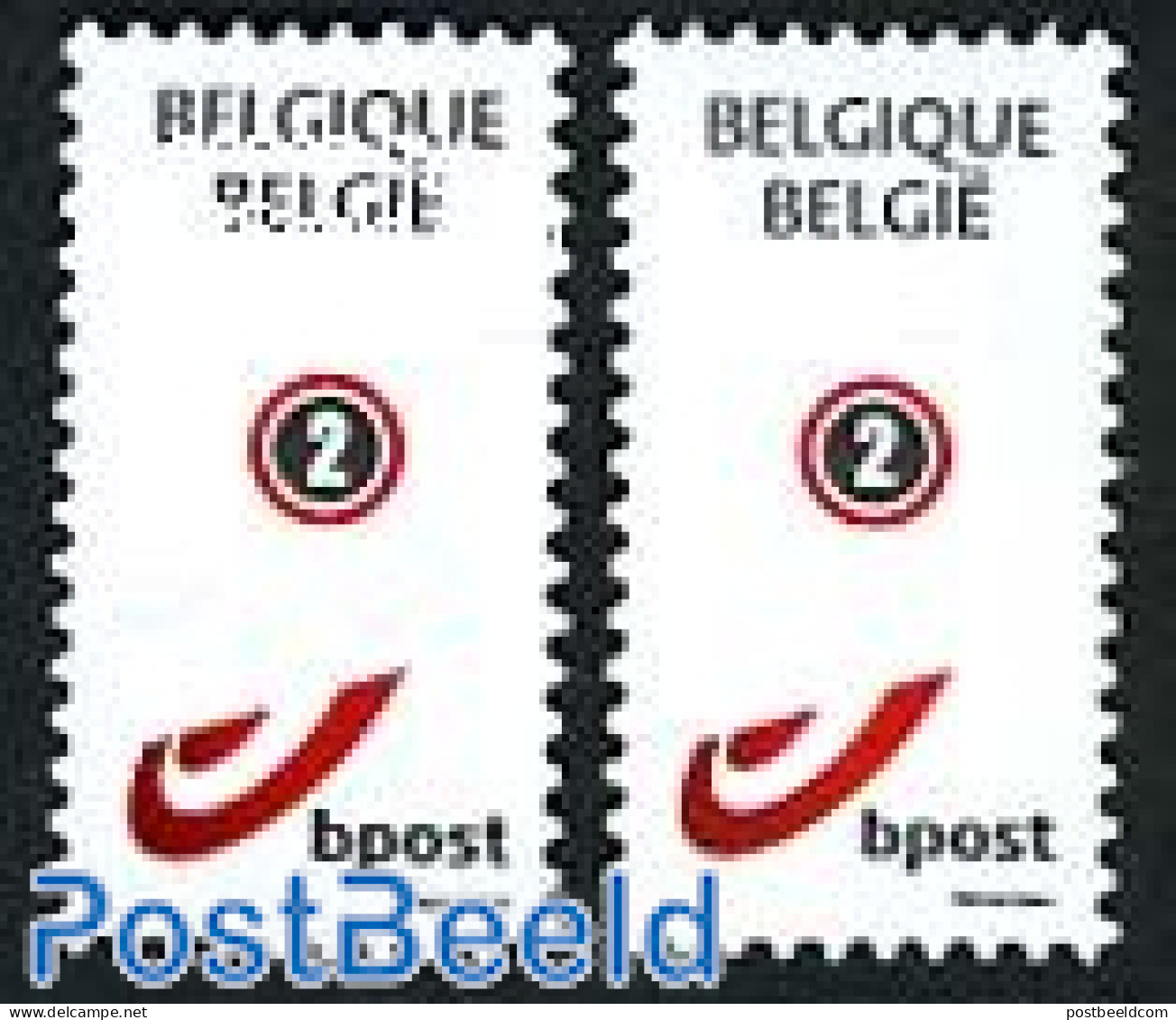 Belgium 2012 Definitives 2v (1v Gummed, 1v S-a), Mint NH - Nuevos