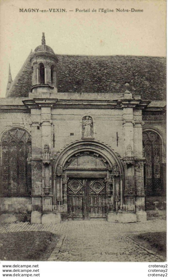 95 MAGNY EN VEXIN Portail De L'Eglise Notre Dame VOIR DOS - Magny En Vexin