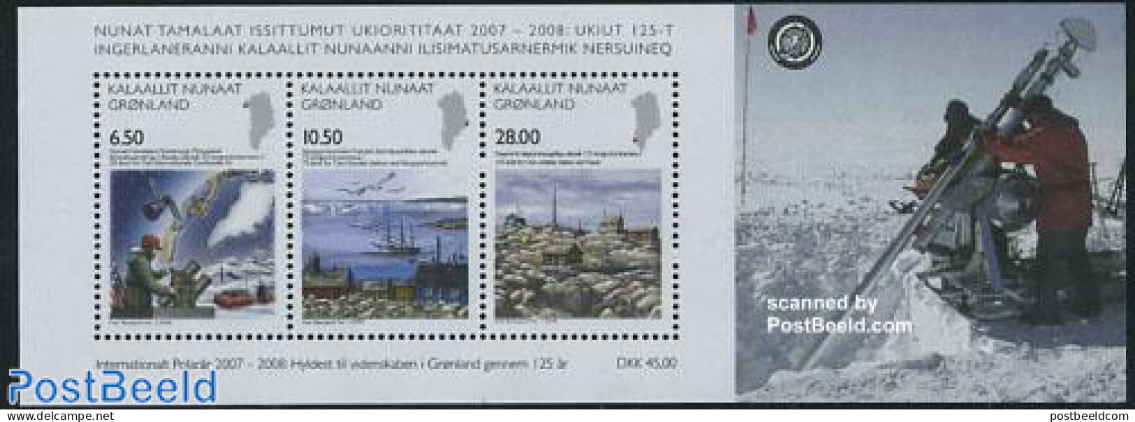 Greenland 2008 Science S/s, Mint NH, Transport - Various - Ships And Boats - Space Exploration - Maps - Ongebruikt