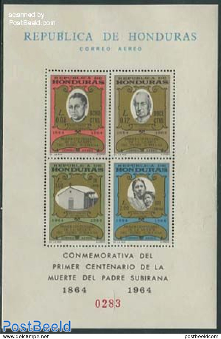 Honduras 1965 Padre Subriana S/s, Mint NH, Religion - Religion - Honduras