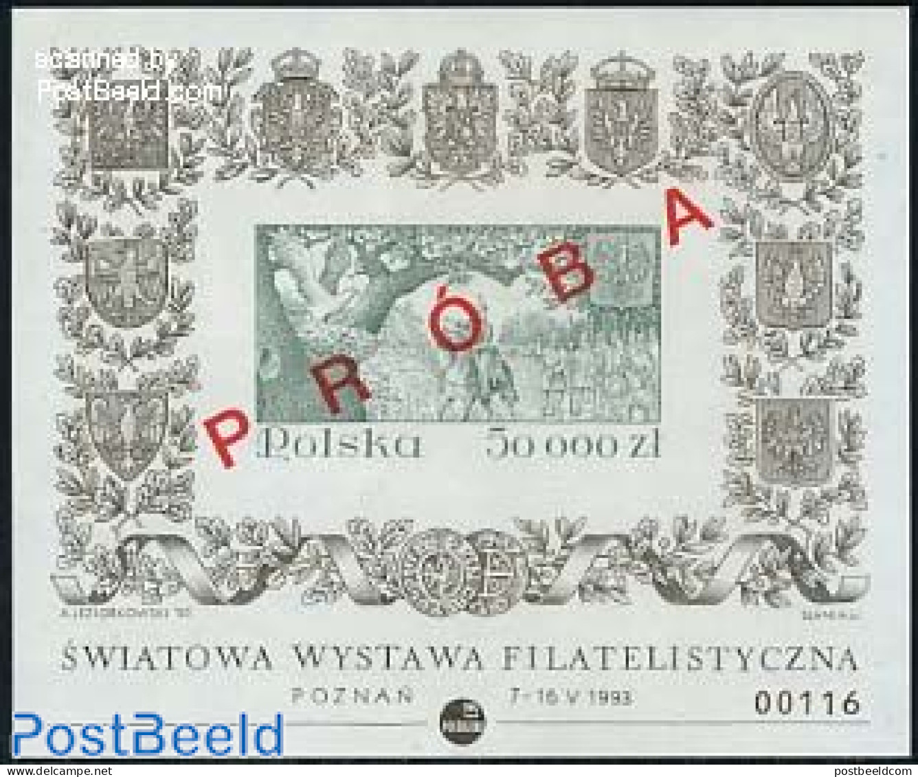 Poland 1993 Polska 93, PROBA S/s, Mint NH, Nature - Horses - Philately - Unused Stamps