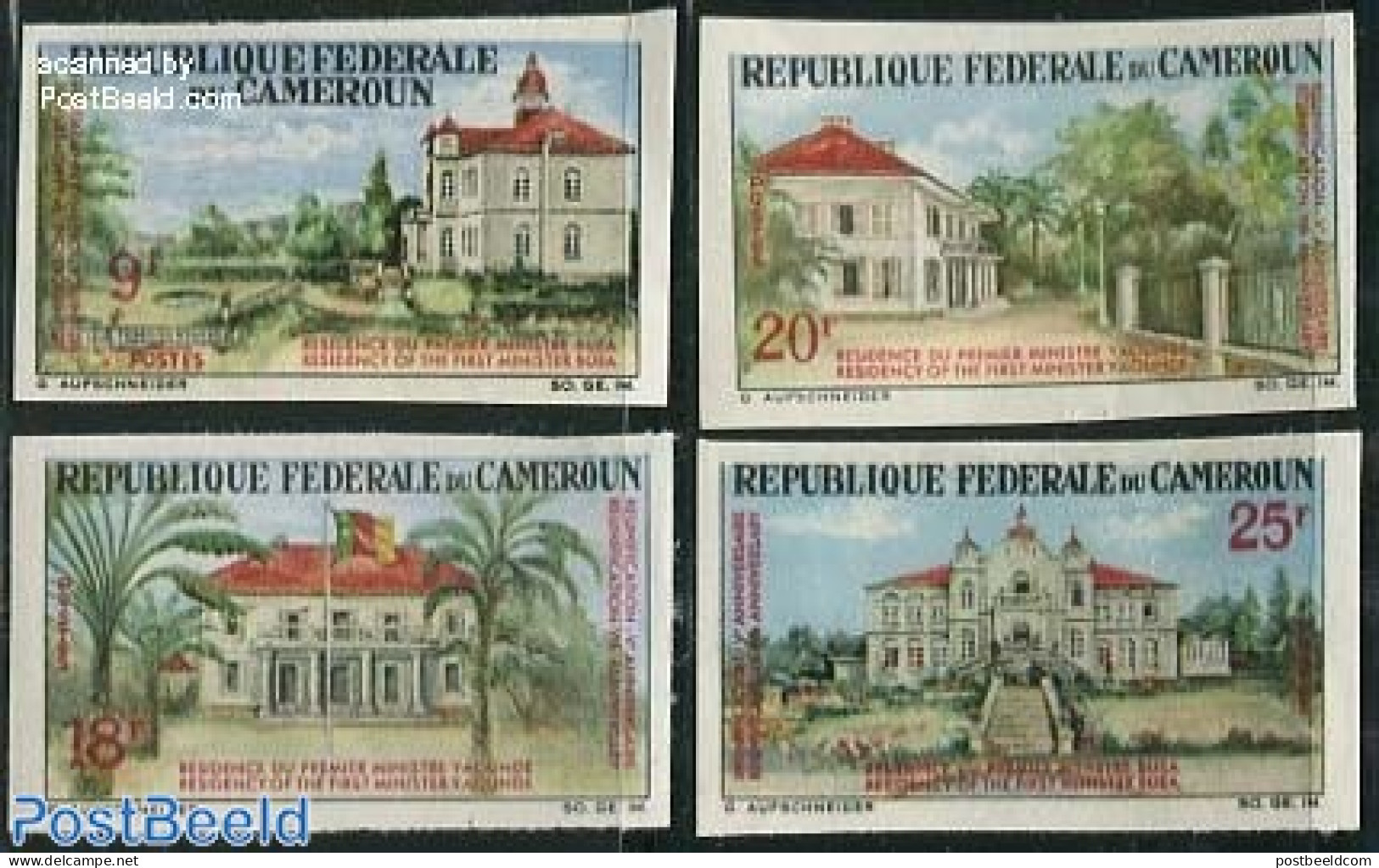 Cameroon 1966 Reunion 4v Imperforated, Mint NH - Kamerun (1960-...)