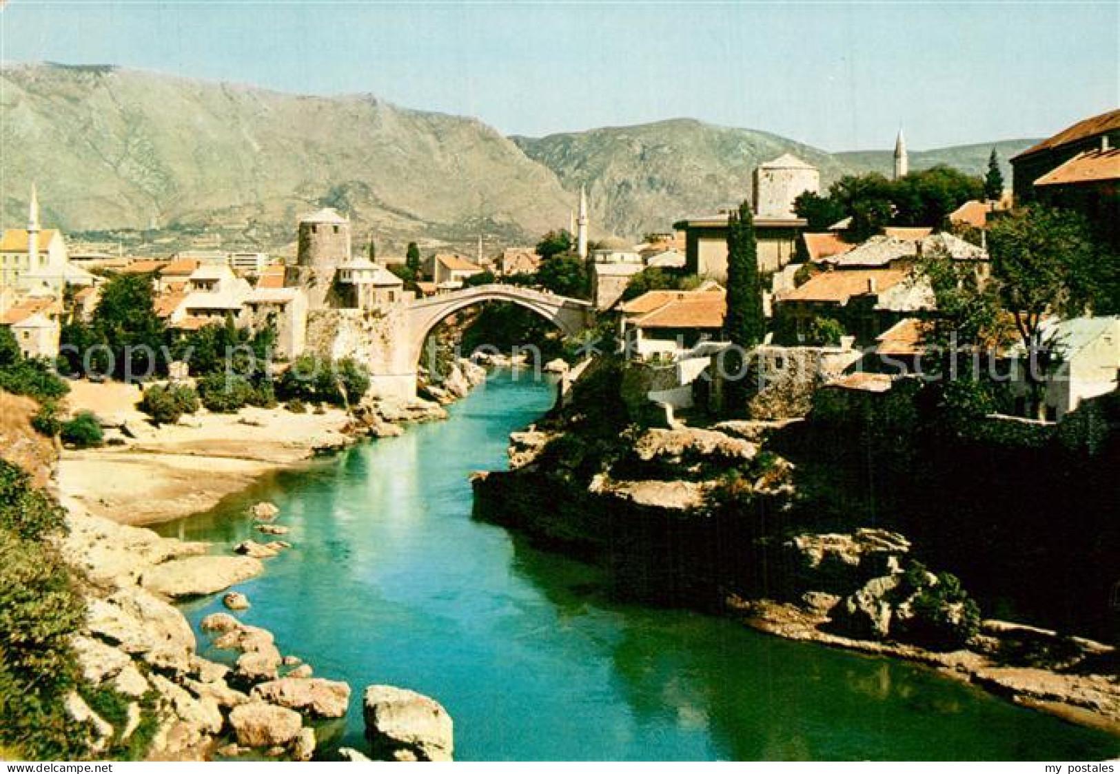 73589401 Mostar Moctap Panorama Bruecke Ueber Die Neretva Mostar Moctap - Bosnien-Herzegowina