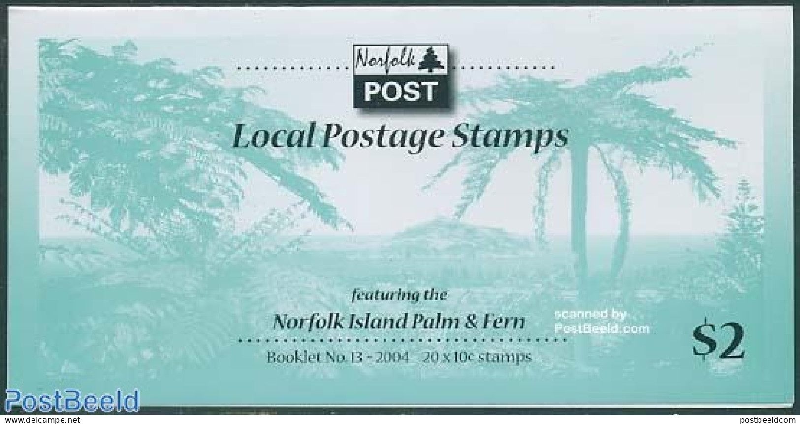 Norfolk Island 2004 Local Postage, Palms Booklet, Mint NH, Nature - Trees & Forests - Stamp Booklets - Rotary Club