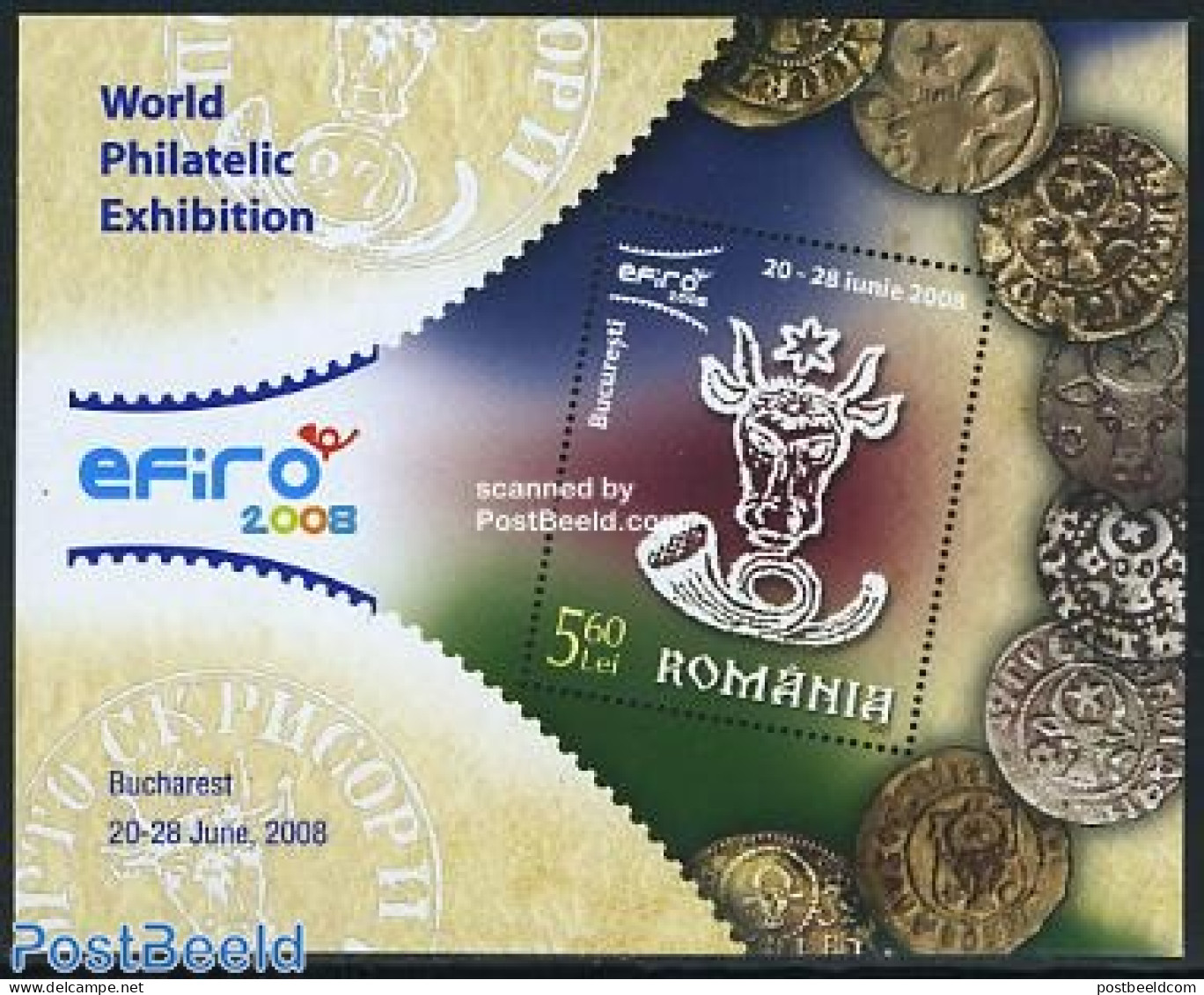 Romania 2007 Expo Efiro S/s, Mint NH, Various - Philately - Money On Stamps - Ungebraucht