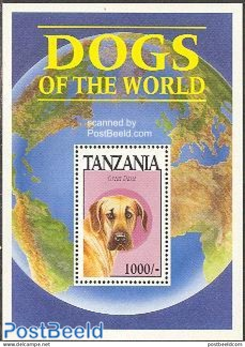 Tanzania 1994 Danish Dog S/s, Mint NH, Nature - Dogs - Tanzania (1964-...)