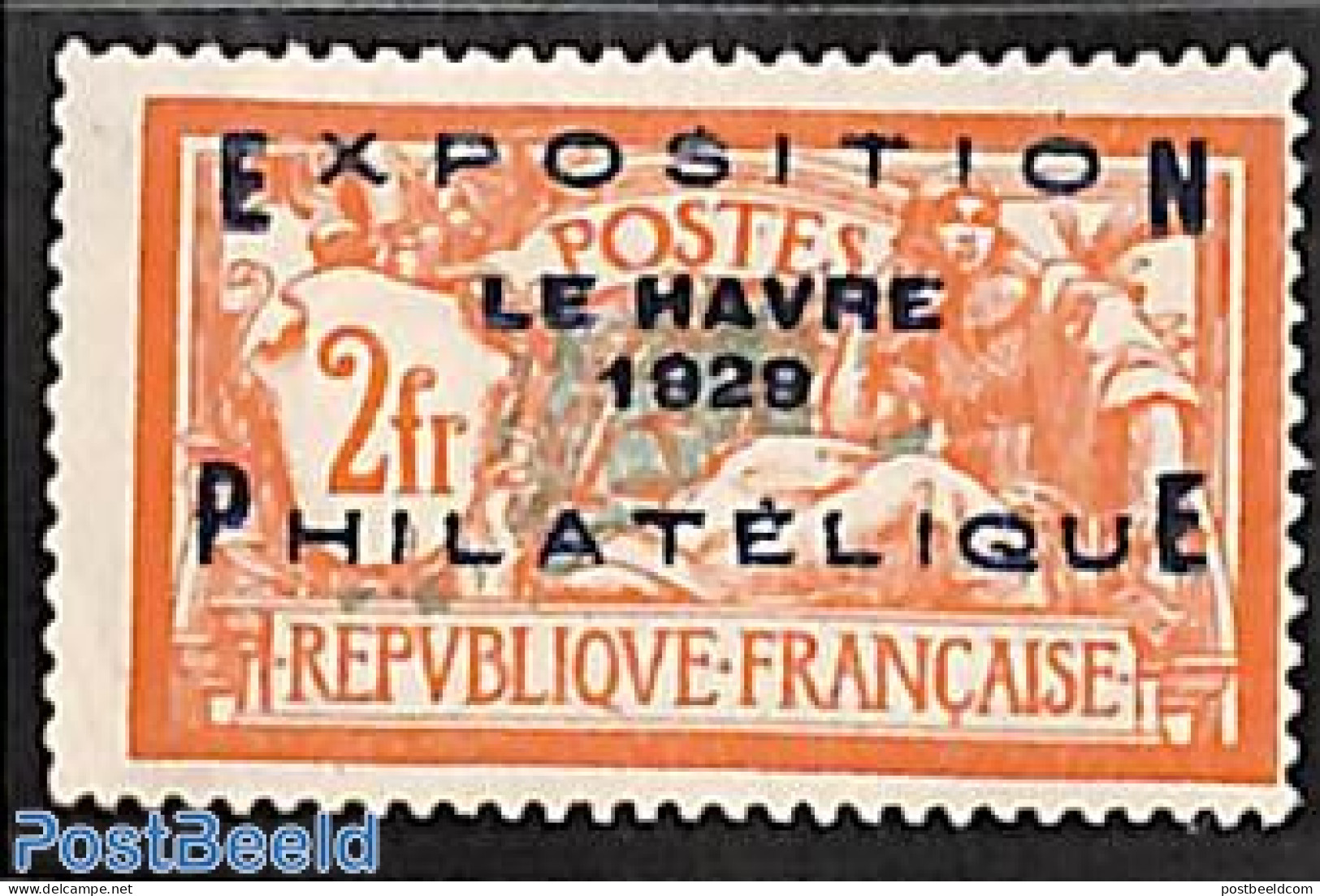 France 1929 Philatelic Exposition Le Havre 1v, Mint NH, Philately - Unused Stamps
