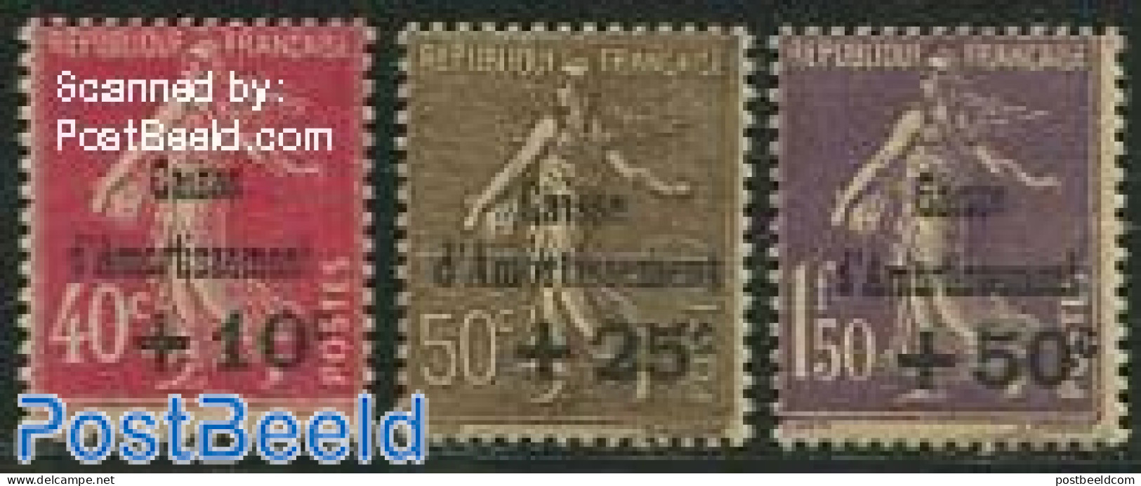 France 1930 C.A. Overprint 3v, Mint NH - Ongebruikt