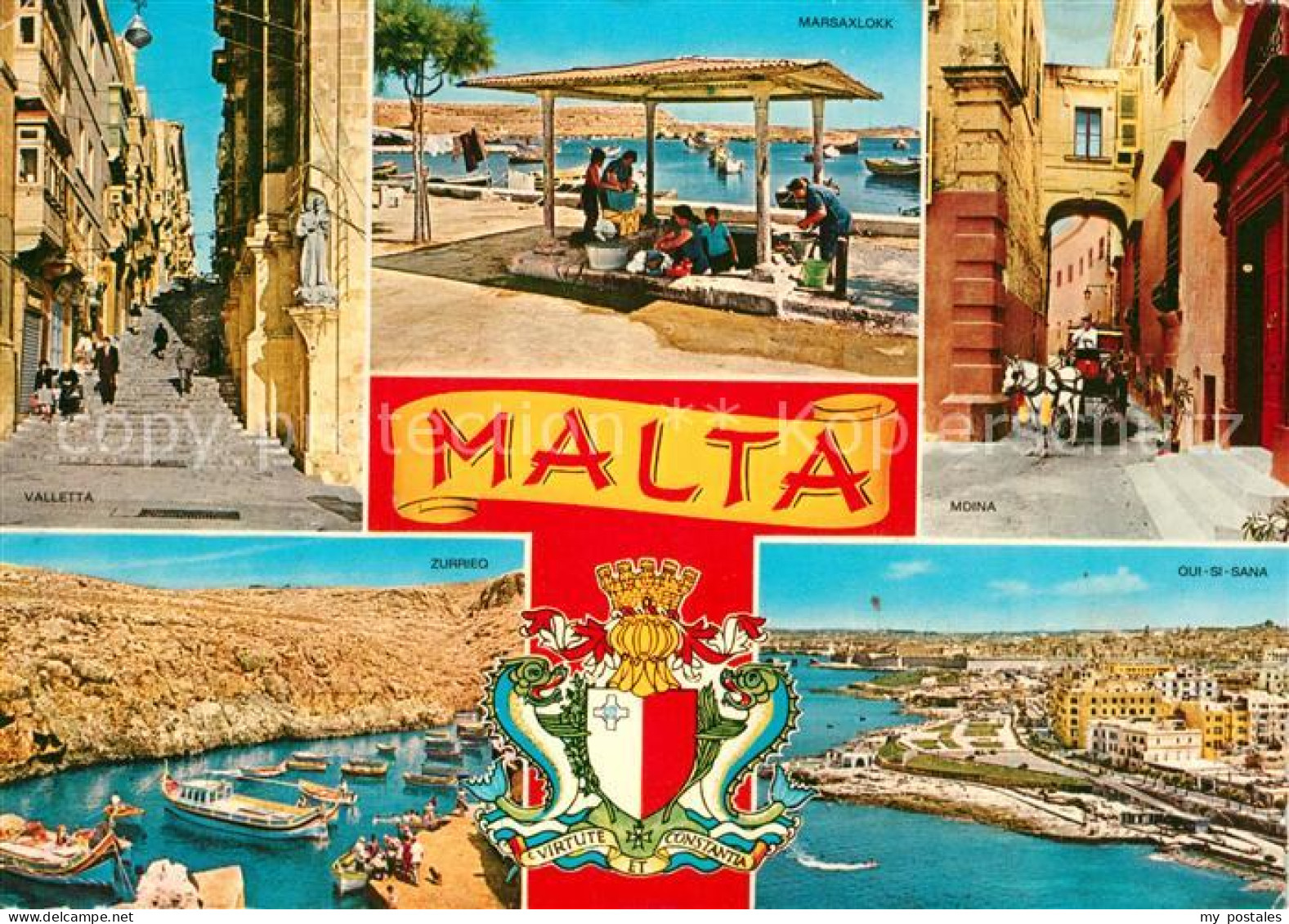 73589352 Malta Staedte Und Doerfer Der Insel Wappen Malta - Malte