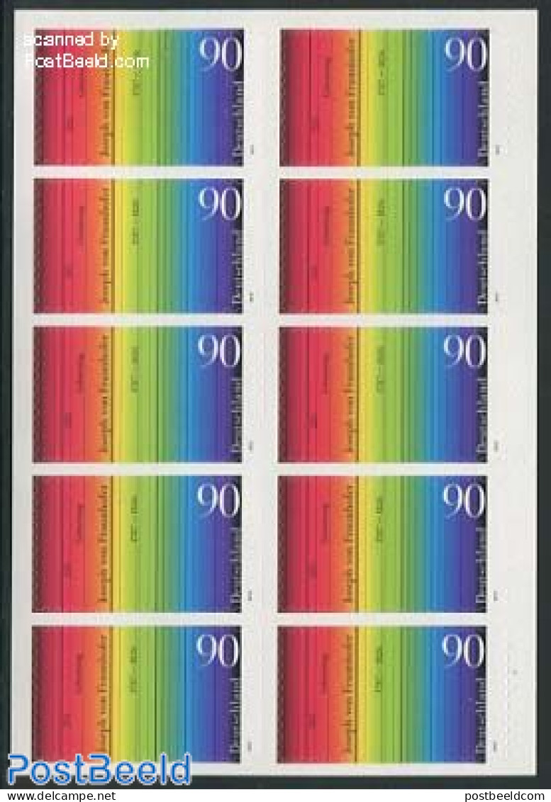 Germany, Federal Republic 2012 Joseph Von Fraunhofer Foil Booklet, Mint NH, Stamp Booklets - Neufs