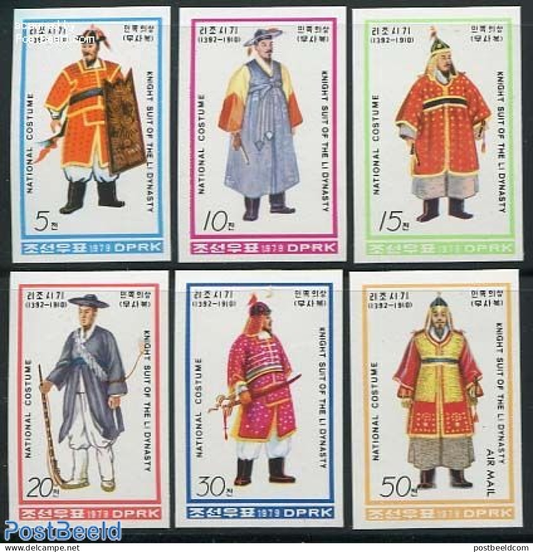 Korea, North 1979 Costumes 6v Imperforated, Mint NH, Various - Costumes - Kostüme