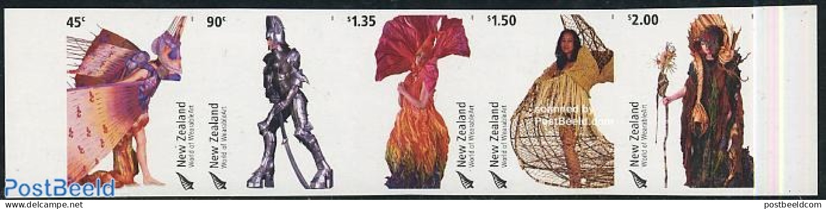 New Zealand 2004 Wearable Art 5v Imperforated [::::], Mint NH, Art - Fashion - Unused Stamps