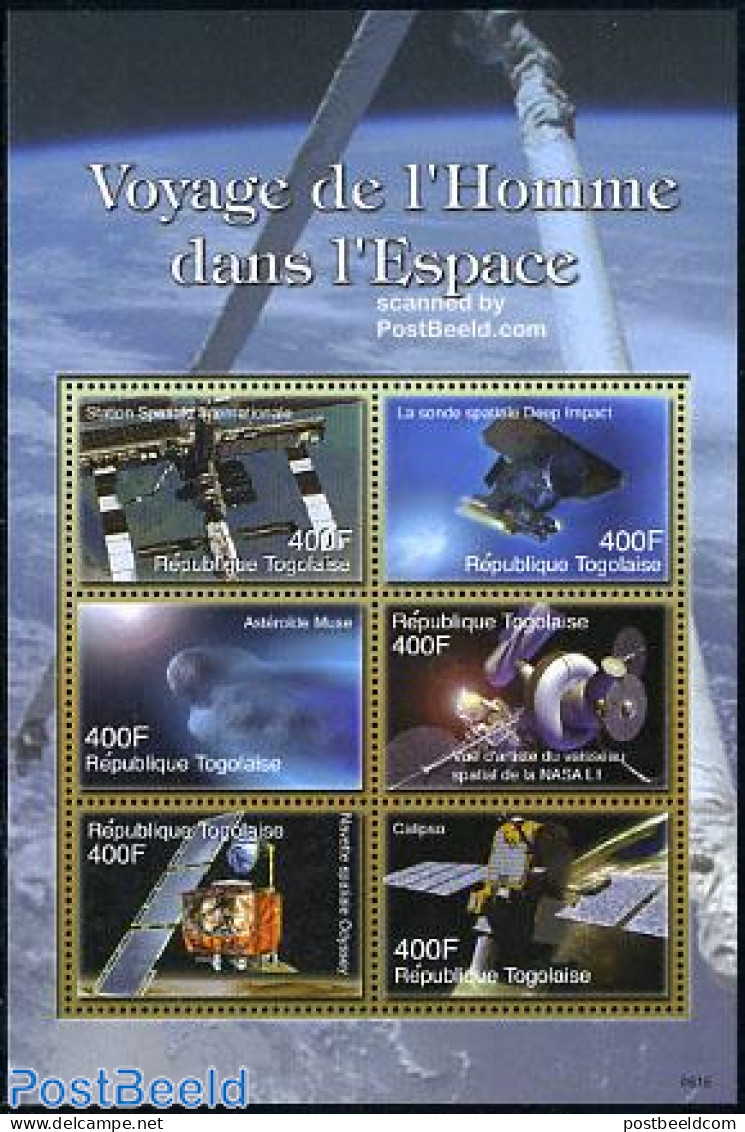 Togo 2006 Space Exploration 6v M/s, Mint NH, Transport - Space Exploration - Togo (1960-...)