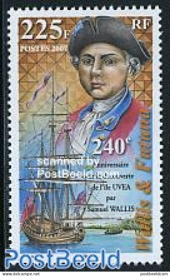 Wallis & Futuna 2007 Uvea Discovery 1v, Mint NH, History - Transport - Explorers - Ships And Boats - Erforscher