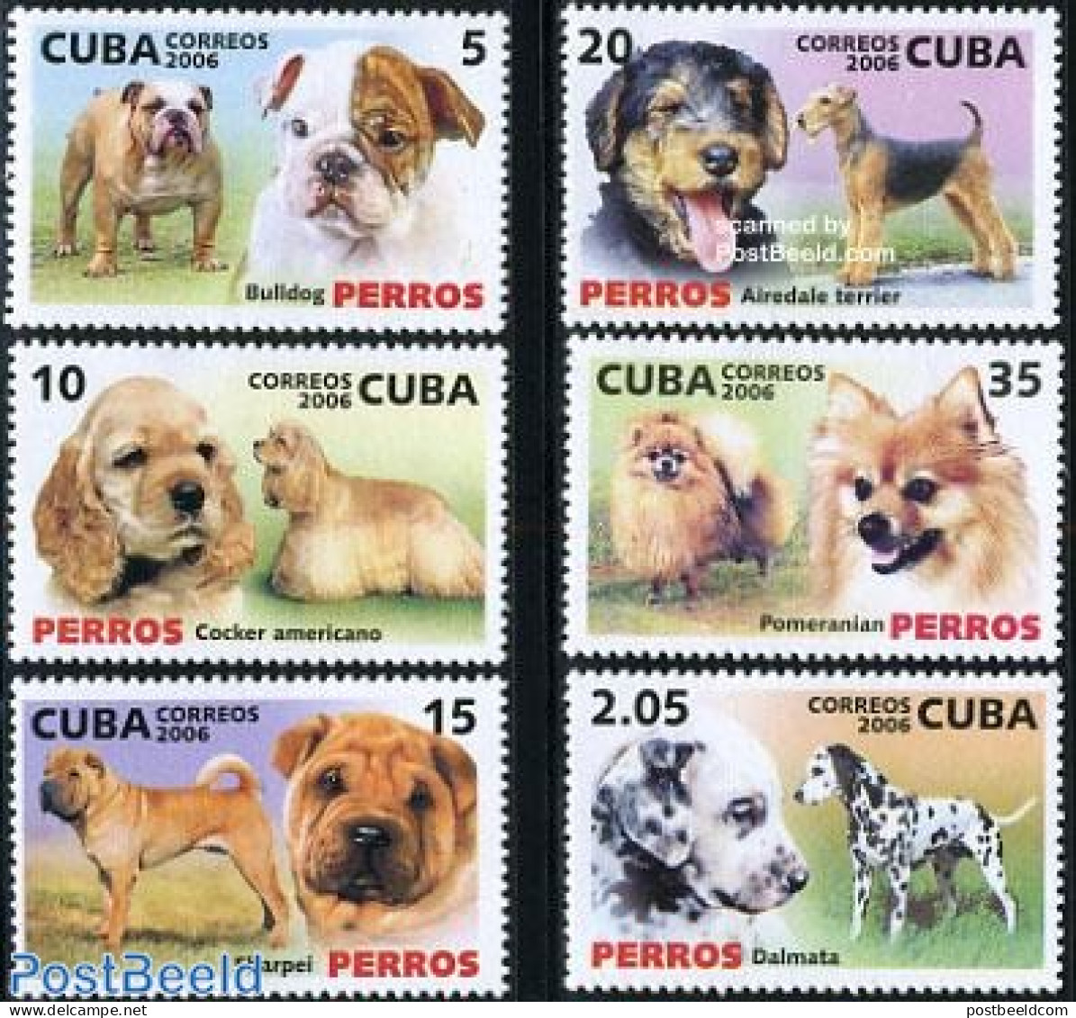 Cuba 2006 Dogs 6v, Mint NH, Nature - Dogs - Ongebruikt