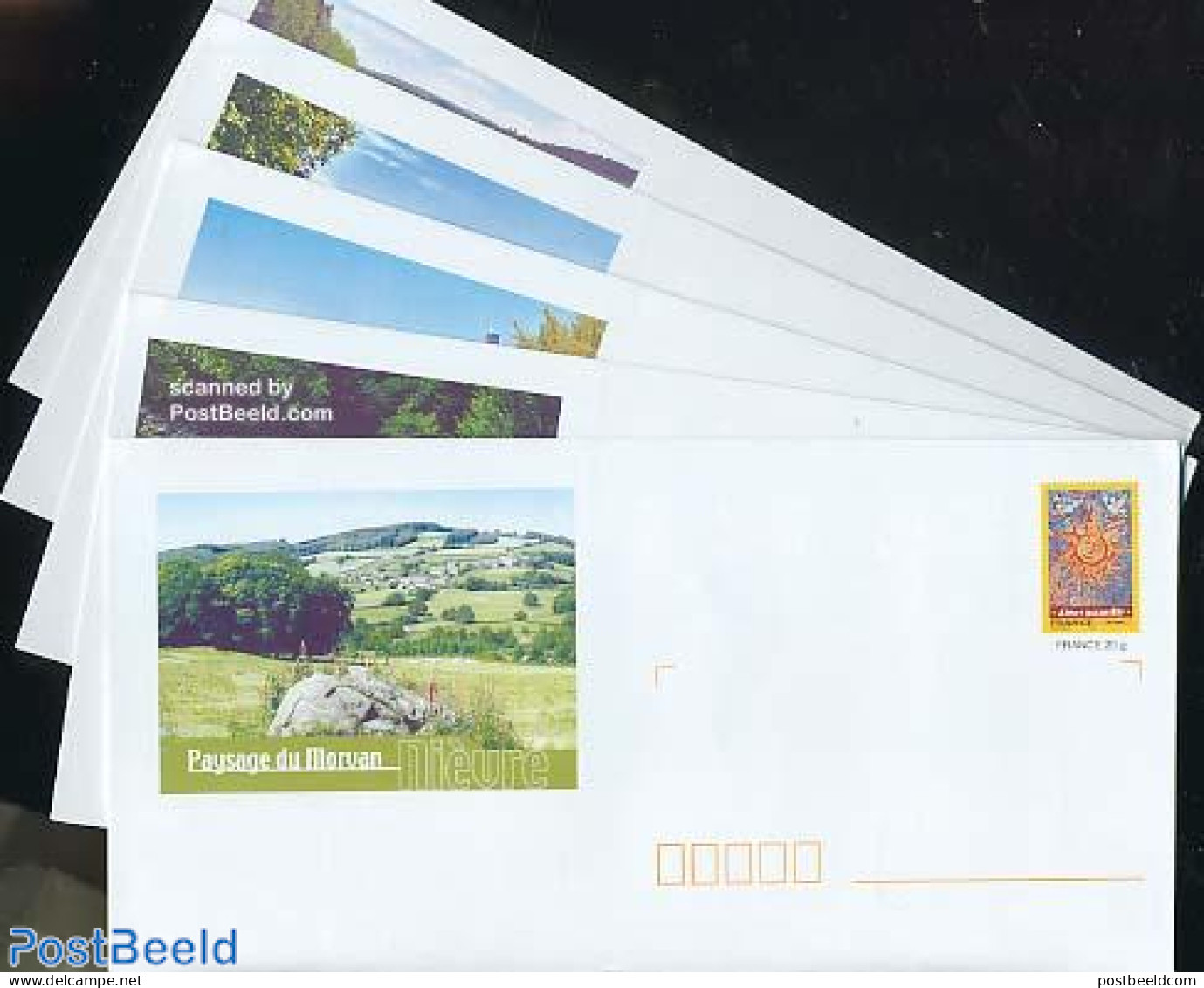France 2005 Envelope Set, Nievre (5 Envelopes), Unused Postal Stationary, Nature - Various - Water, Dams & Falls - Tou.. - Storia Postale