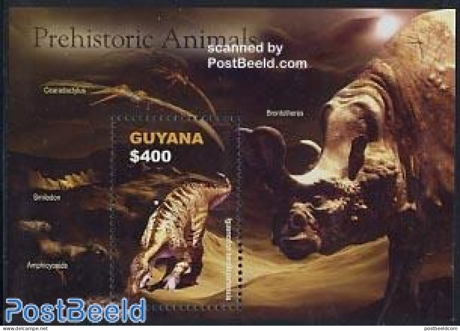 Guyana 2005 Prehistoric Animals S/s, Iguanodon, Mint NH, Nature - Prehistoric Animals - Prehistorisch