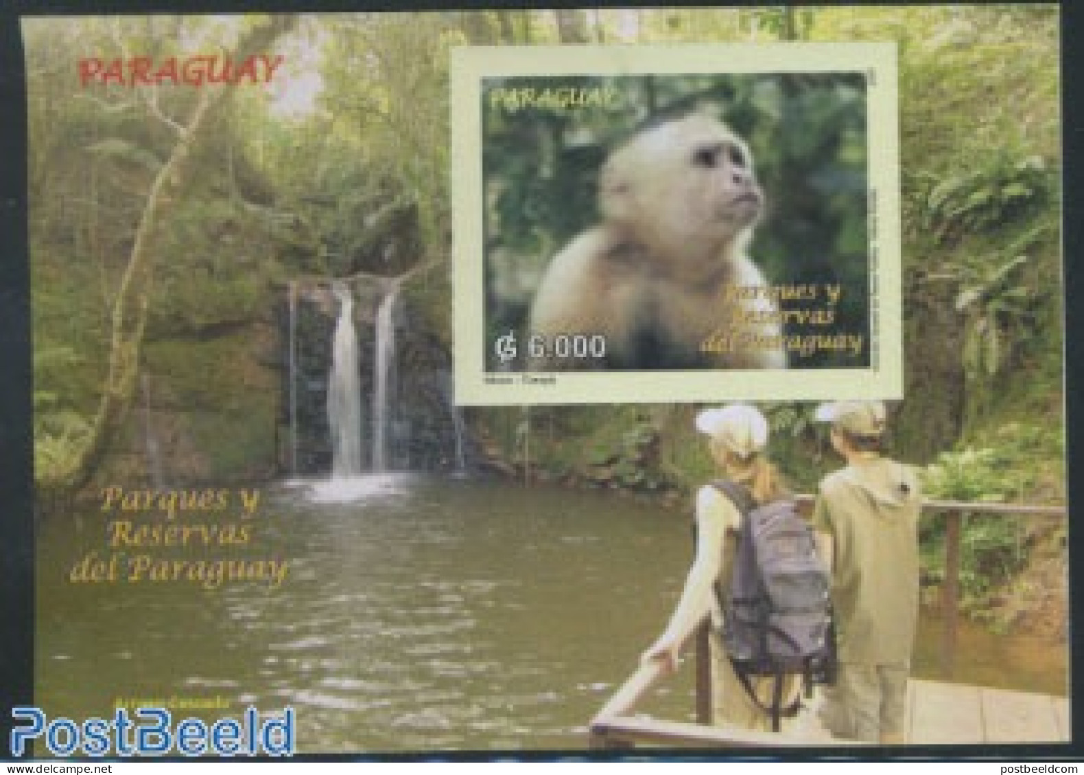 Paraguay 2007 Nature Park S/s, Mint NH, Nature - Animals (others & Mixed) - Monkeys - Paraguay