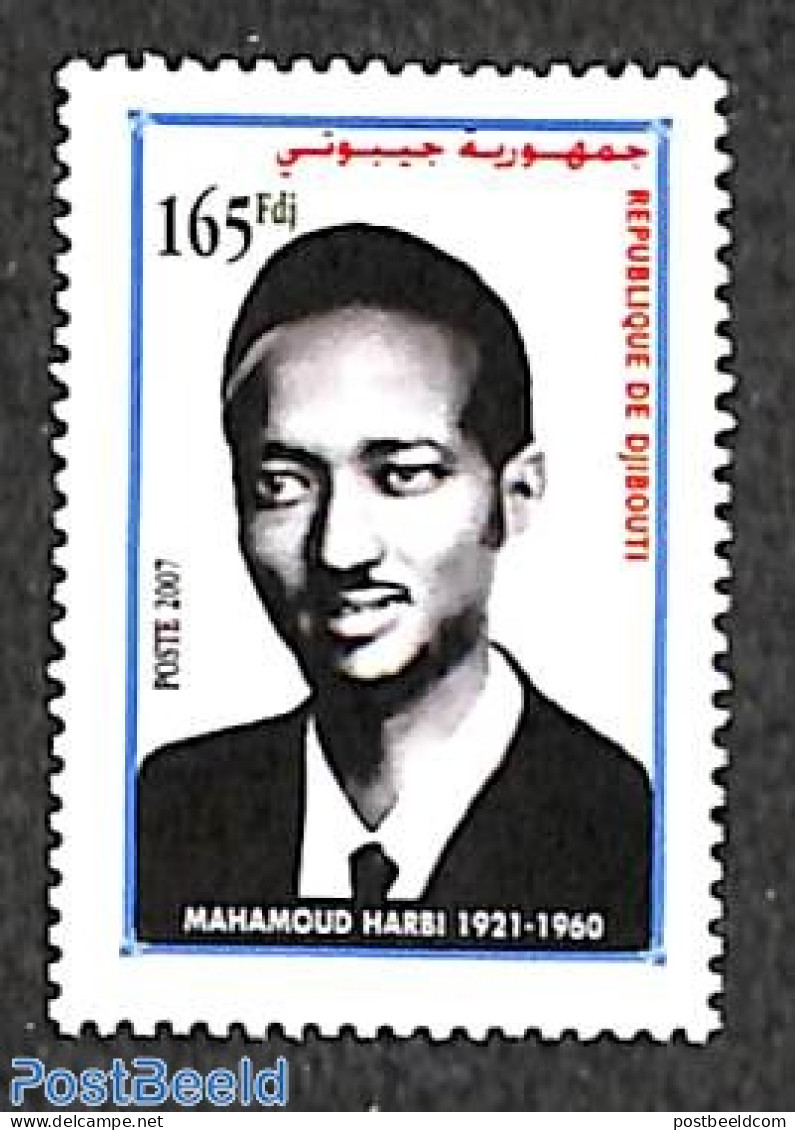 Djibouti 2007 Mahamoud Harbi 1v, Mint NH - Gibuti (1977-...)