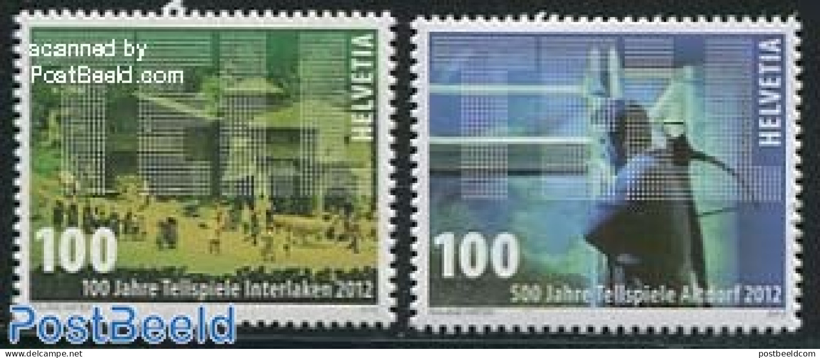 Switzerland 2012 Tell Festivals 2v S-a, Mint NH, Various - Folklore - Unused Stamps